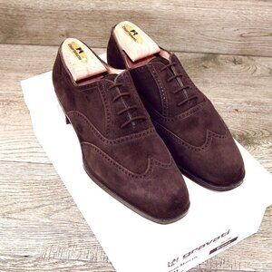 *NEW* $695 GRAVATI Neiman Marcus Women's 7.5 M Oxford 3679 Suede * add $15 Trees